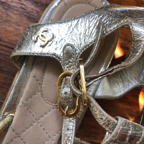 Chanel sandals size 38 - Picture 2 of 8